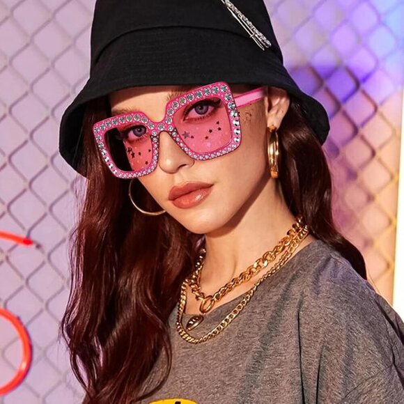 8 Mixed Style Colored Sunglasses Pink Classic Retro Party Favors Eyewear… - Picture 7 of 7